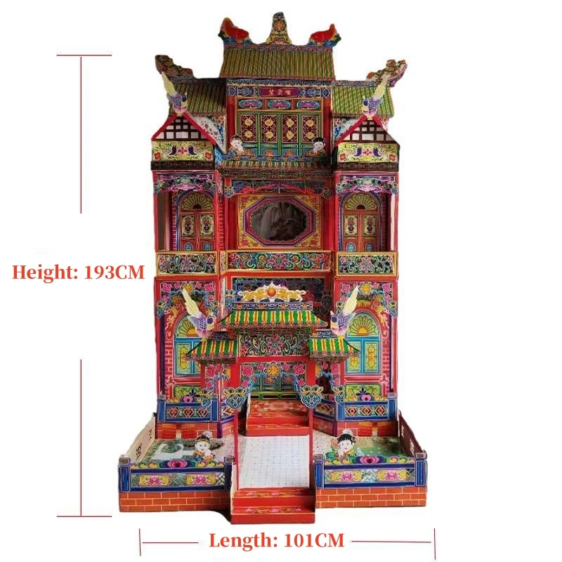 Funeral Sacrificial Supplies Paper Tie Funeral Paper Villa Building