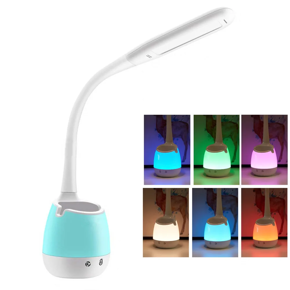 product portable battery powered led luminaire camping light 16 color changing rgb beside atmosphere night table lamp-40