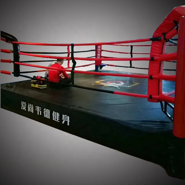 Angtian Custom Rope Covers for Boxing Ring Professional Floor Boxing Ring Training for Mma and Wrestling Matches