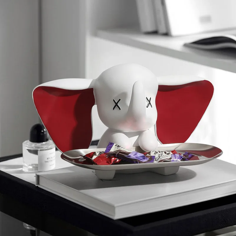 Лидер продаж 2023 Креативные украшения из смолы для хранения ключей в гостиной Дамбо