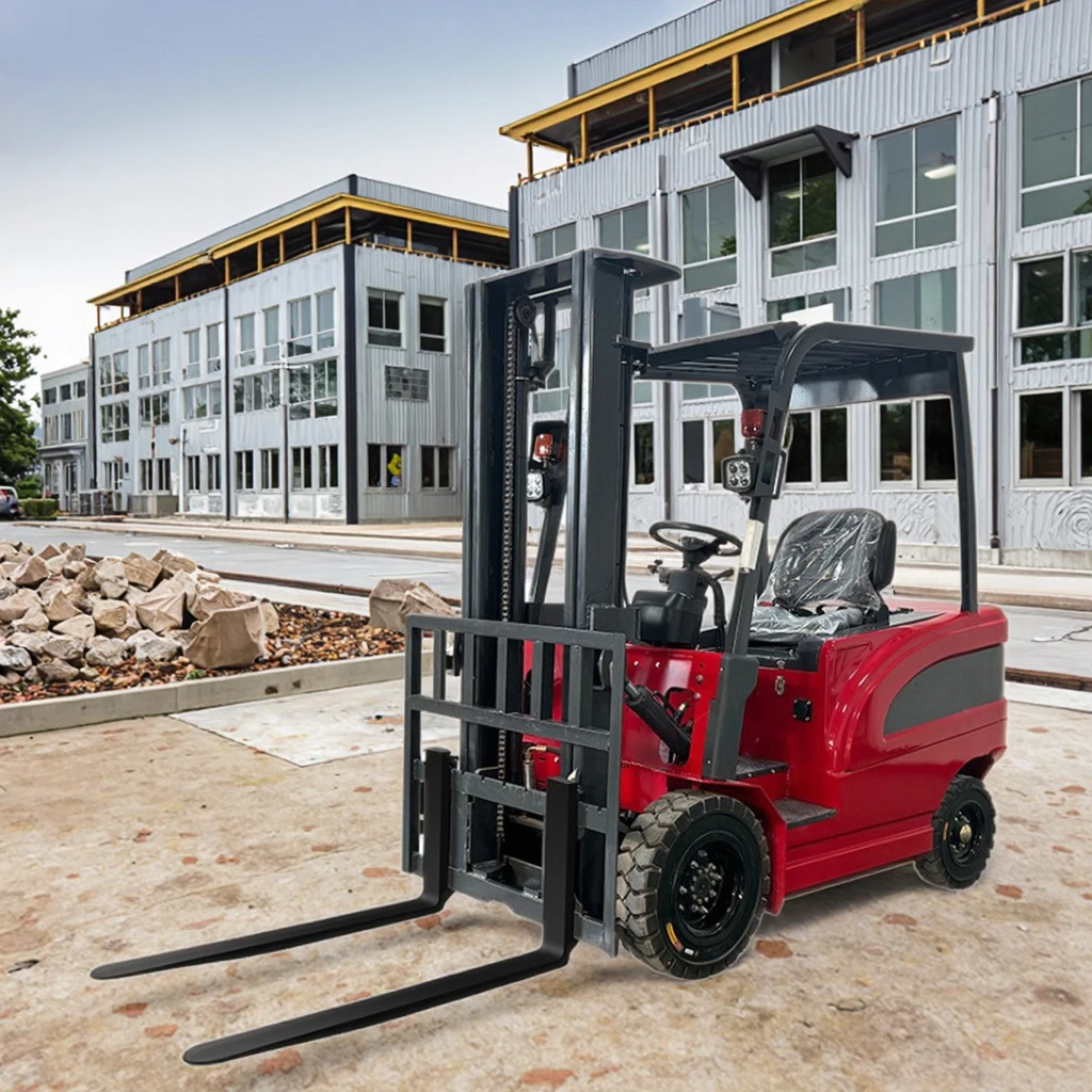 Enhanced Stability Ergonomic Electric Forklift Lead-Acid Battery 60V/170AH Solid Tires Two-Stage Mast 3500KG Self-Weight