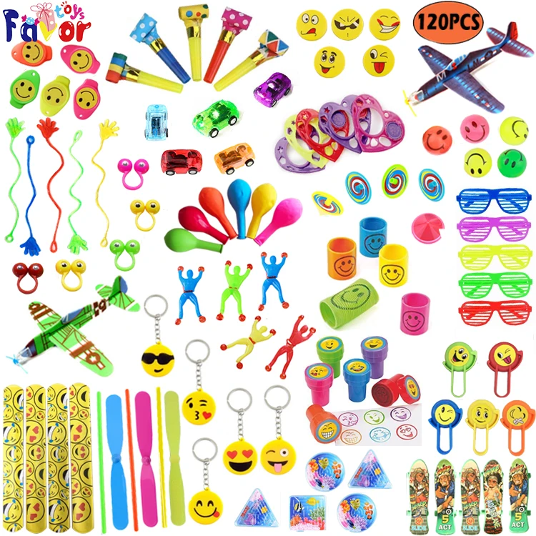 120pcs Kids Birthday Party Favors Carnival Prizes Box Goodie Bag ...