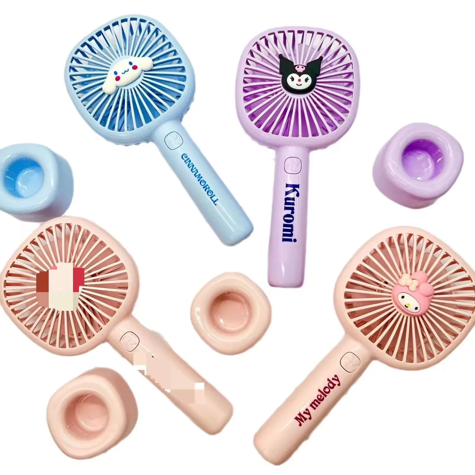 卡通可爱动漫便携式小风扇kuromi mymmelody cinnamoroll手持风扇学生