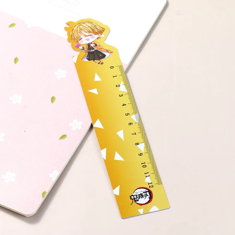 16*3 см 8 видов конструкций PVC красочный прямая Линейка аниме демон убийца линейки рисунок пластиковая