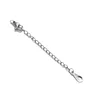 #3hollow teardrop/silver