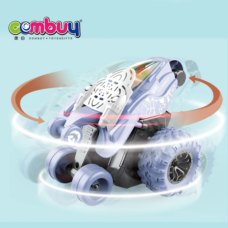 Remote Control Rotating Lighting Musical Toys Rc Rolling Car Stunt