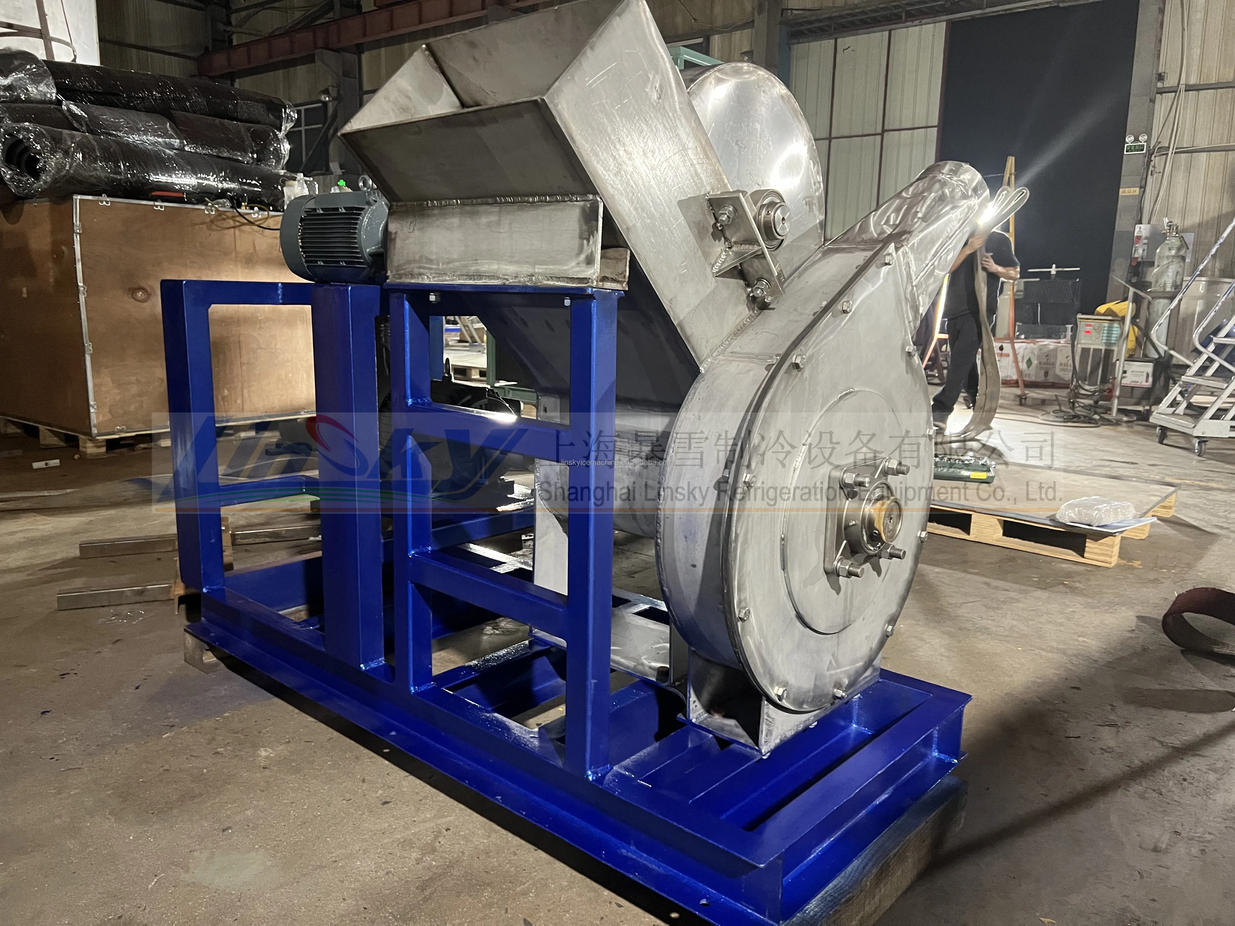 Ice Crusher Blower Ice Block Crusher Equipment