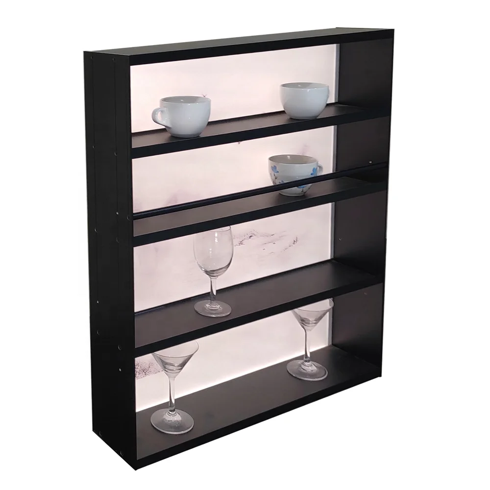 XJ1083 оптовая цена светодиодные полки для кухни стеллаж хранения шкаф мебель