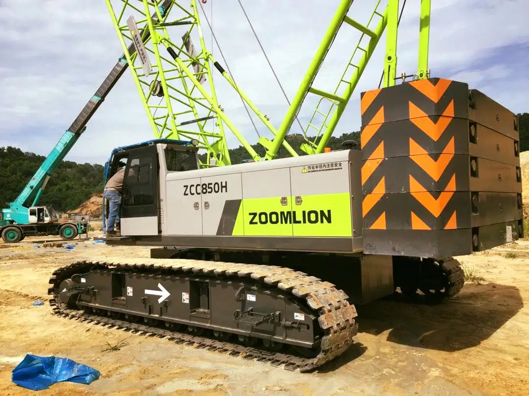Guindaste de Esteira Zoomlion de 85 Toneladas ZCC850V com Preço de