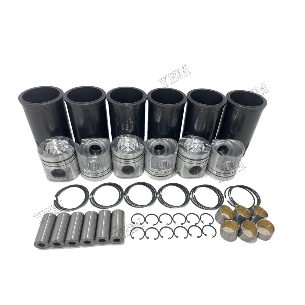 For Komatsu 6D125 Cylinder Liner Kit Diesel Engine Spare Parts 6