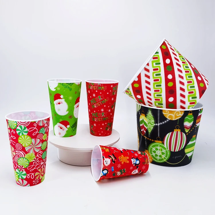 3D Lenticular Iml Printing Pp Custom Cheap Kids Promotional Plastic Cup with Lid and Straw