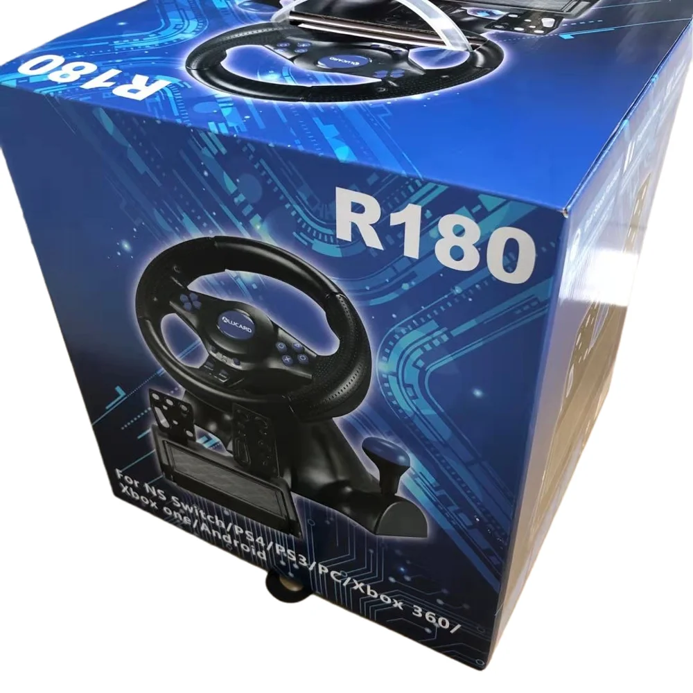 Wholesale R180 7 in 1 レーシングステアリングホイール for PS4/Xbox/PC