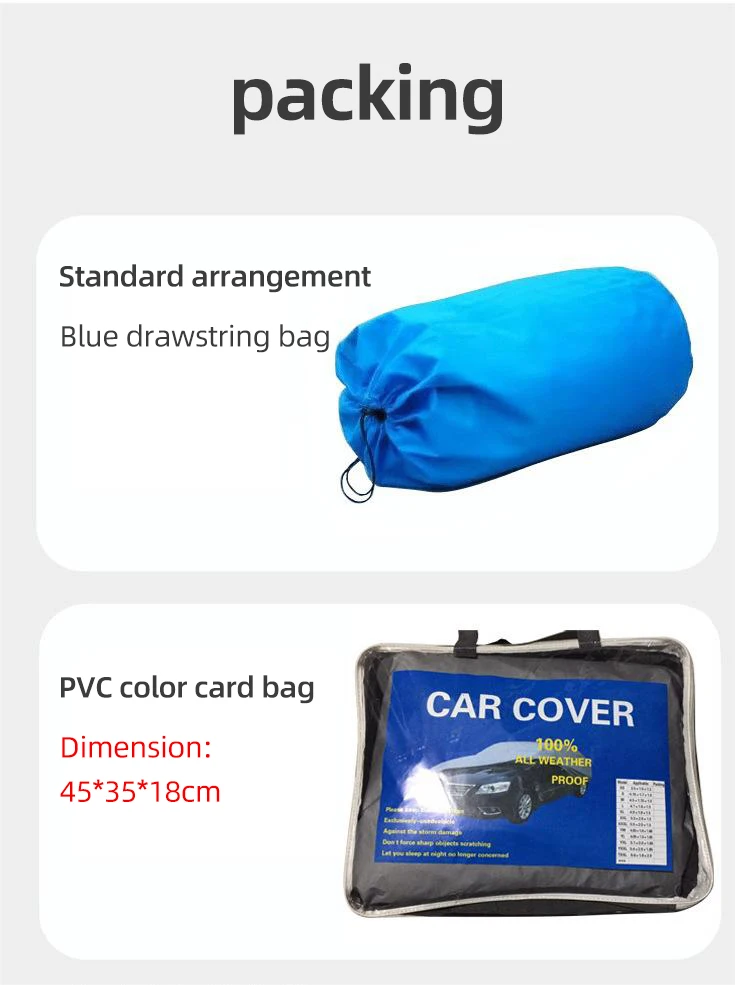 Universal Car Cover Waterproof Windproof Sun Protection Car Cover