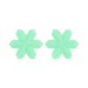 snowflake Focal bead Mint Green SA141