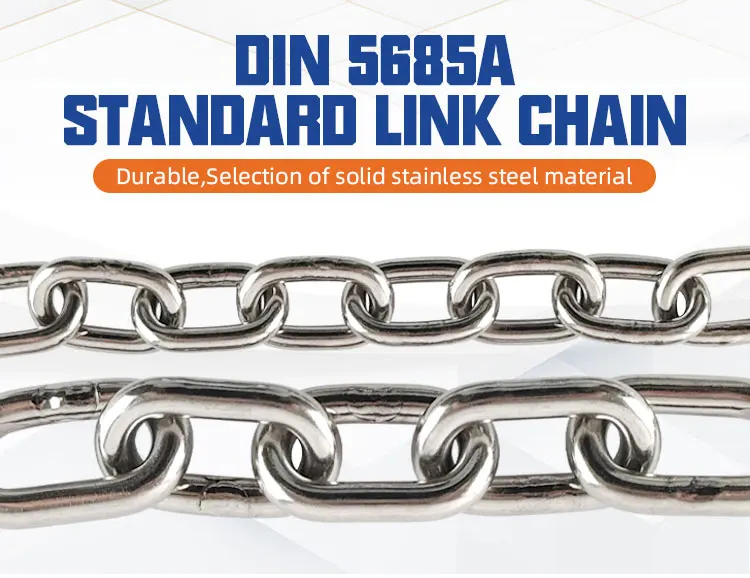 Din5685 Short Link Chain Ss304 Stainless Steel Germany Standard 2mm To