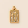 Star rhinestone square card