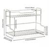 Silver double-layer shelf