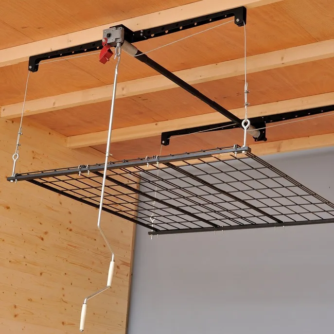 Ceiling Storage Shelf Rack Racks Professional Customized Garage Ceiling Storage Lift