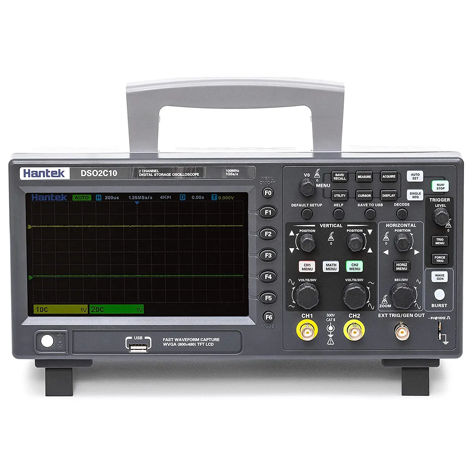100mhz Digital Oscilloscope Hantek Dso2c10 Digital Oscilloscope Dual Channel 100mhz Bandwidth Handheld Economical Oscilloscope