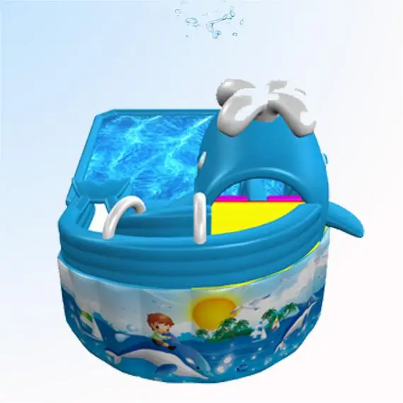 Standard Size New Design Low Cost Kids Inflatable Water Park Design Build