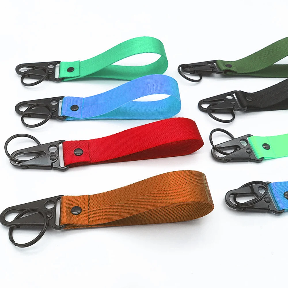 Custom Logo Printed Sublimation Strap Wrist Polyester Keychain Lanyard