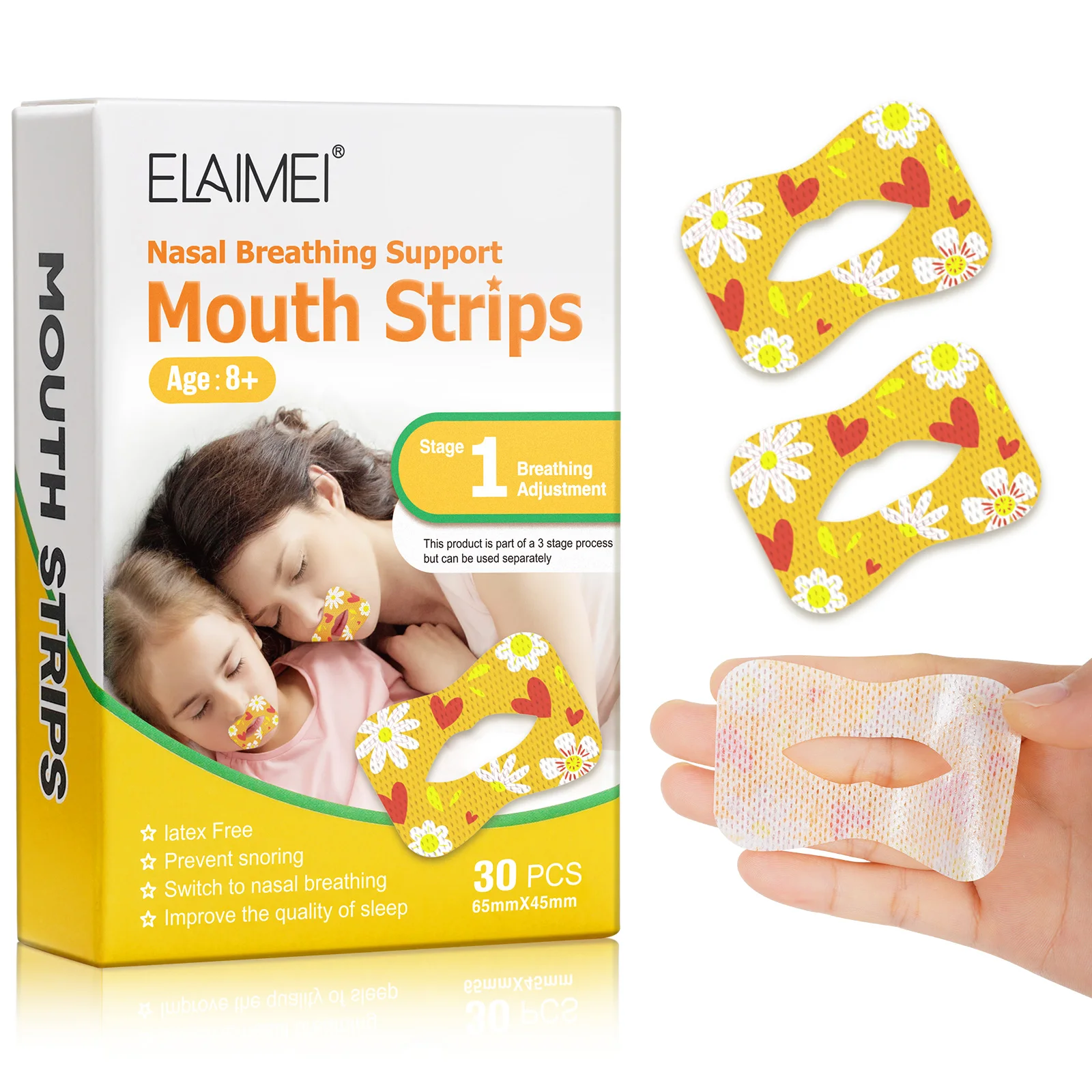 Elaimei New Anti Snoring Mouth Tapes Sleep Strips For Kids And Adults ...