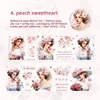 D Peach Sweetheart-white