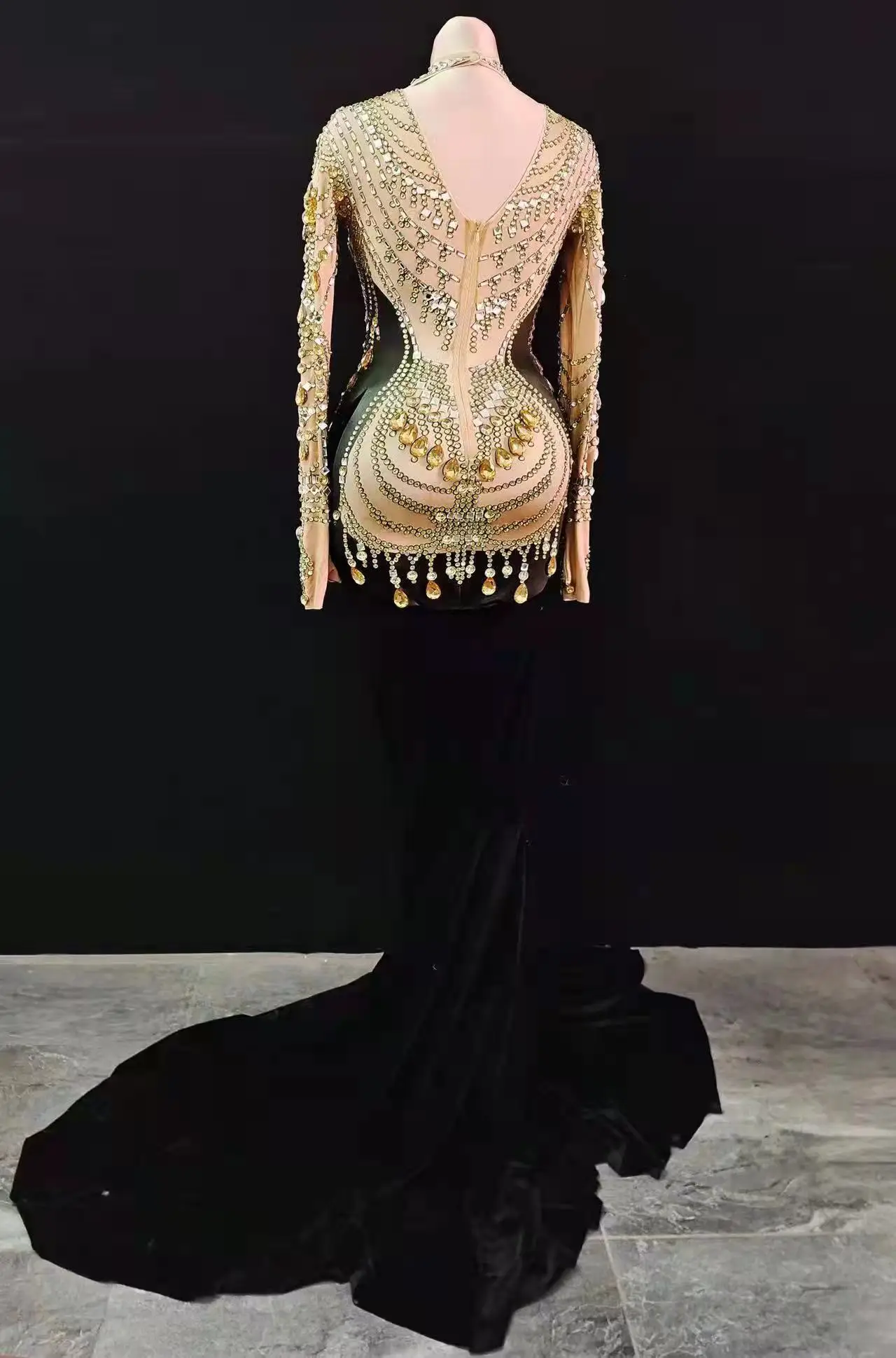 Shop Our Elegant Gold Formal Dress With Sleeves For Women Shop Our Elegant Gold Formal Dress With Sleeves For Women