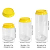 Clear bottle with Yellow lid