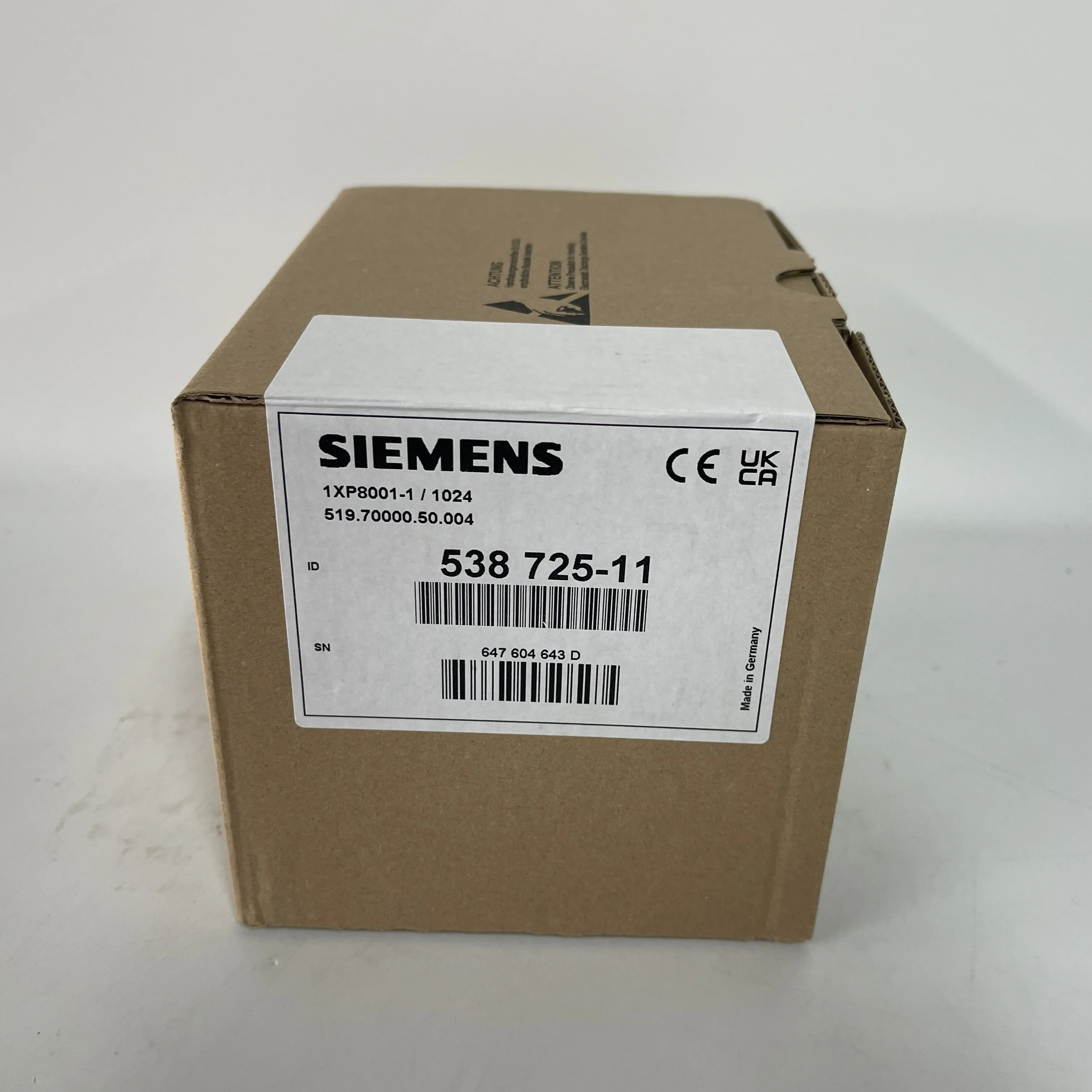 Siemens Encoder 1XP8001-1/1024 ID: 538 725-11 Siemens Encoder 1XP8001-1/1024 ID: 538 725-11