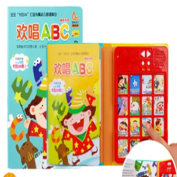 ABC Audiobook Book Nursery Rhymes Infant Children Learn English Puzzle Early Education Enlightenment Music Toy