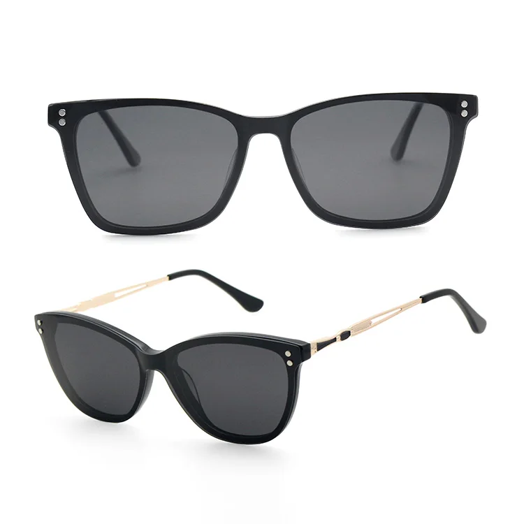 thumbnail image 2 of Vintage Polarized Anti-Glare Magnetic Clip-On Sunglasses UV400 - Unisex For Men & Women 2 of 6