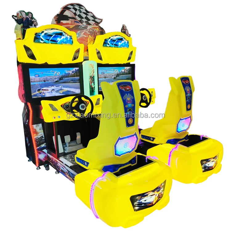 2-Player Electric Ride Car Simulator Coin-Operated Video Racing Arcade Machine Kids' Amusement Game Centers Made Durable Metal
