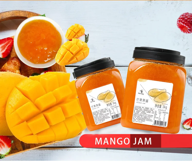 Jam Adrees Fresh Production Date Good Taste Fruit Jam Mango Flavored Sauce Jam for ...