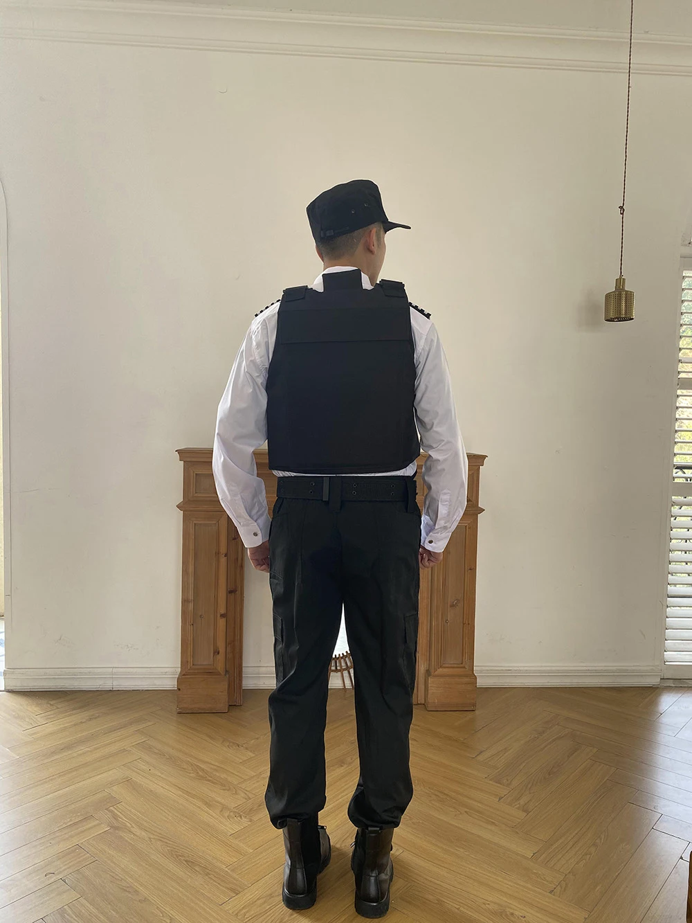 High Quality Tactical Design Men Security Guard Uniforms Set Made in China Black Hot Cotton Custom for Men 100% Cotton S-XXXXL