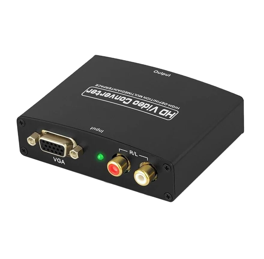 Convertitore HDMI A VGA Con Audio – 1080p, Per PC, Laptop, Proiettore – MediBuy24