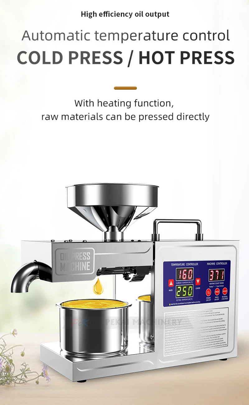 B03S Automatic Peanut Seed Oil Extraction Machine for Cold & Hot