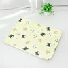 Embossed cushion - Creamy yellow cat