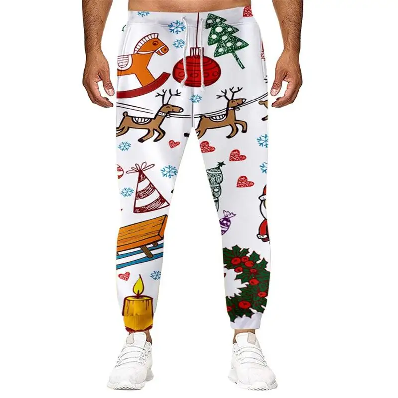 Festified Mens Holiday Reindeer Christmas Pants in Red 30  Amazonin  Clothing  Accessories