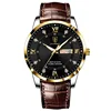 Cinturino in pelle nera e oro 9