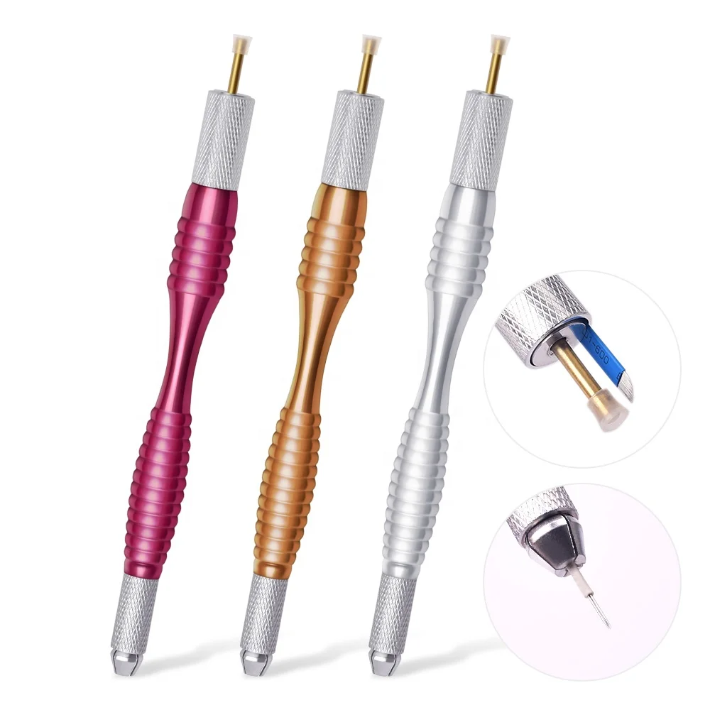 Manual Tattoo Pen Permanent Makeup Machine Microblading Pen for Lip Eyebrow Tattoo Tebori Pen for Tattoo Artist Tool