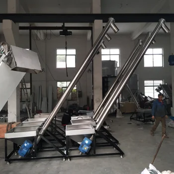 Jiayu Machinery Custom Stainless Steel Screw Conveyor Powder Granule Feeding Machine Motor OEM/ODM Industrial Material Handling