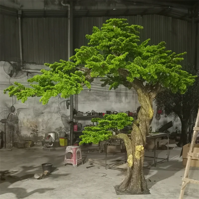 Artificial Bonsai Tree Faux Pine Tree Artificial Bonsai Tree for Home Office Showcase Indoor Decor