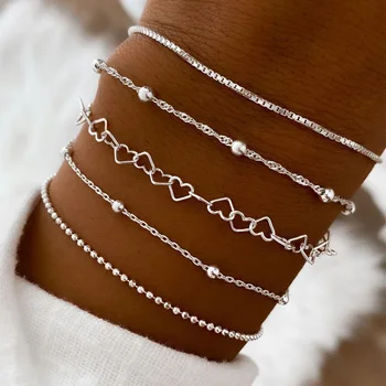 Popular Hand bracelets Jewelry Set Combination for Lady Bead Fashion Hand Chain Jewelry Gift
