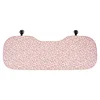 Linen leopard print seat cushions, pink rear seats