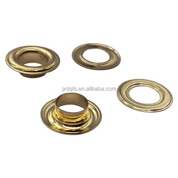 brass metal thicker & heavier brass grommet eyelets enlarge washers 1" diameter with 0.5" inner diameter anti rust eyelets