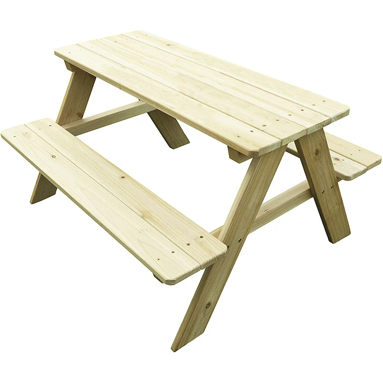 Cheap Foldable Picnic Table Wood Garden Table 2 Bench Cheap Picnic