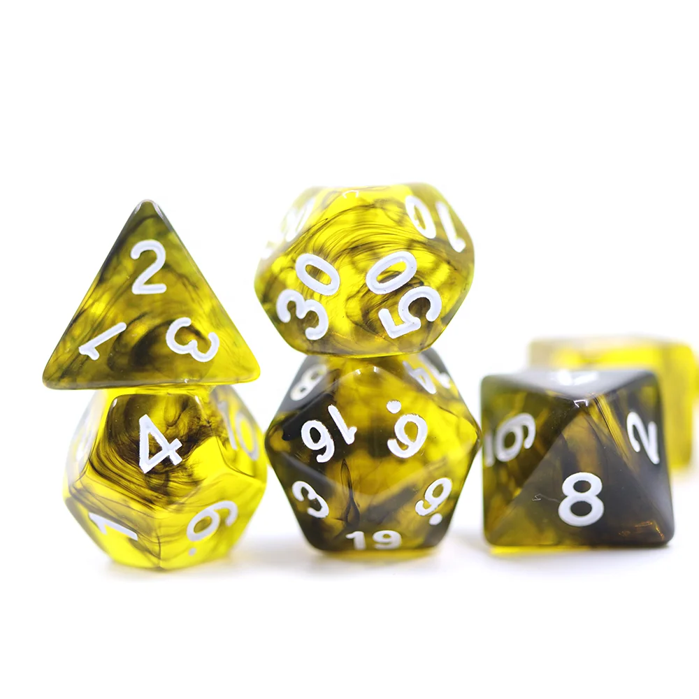 Custom Polyhedral Acrylic RPG D&D Dice for DND Games