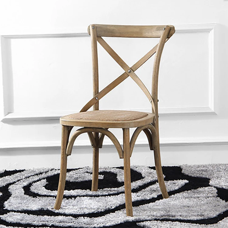 Industrial Metal Frame Stacking Chairs Stackable Cross Back Wood Chair
