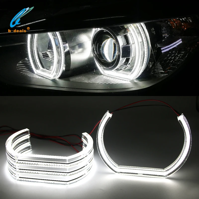 BMW DTMスタイルカーヘッドライトLEDエンジェルアイズ照明キットE46